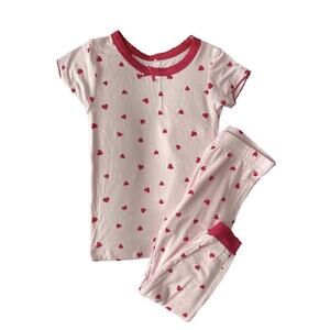 Milkberry Heart Bamboo Pajama Set NWT 24m
